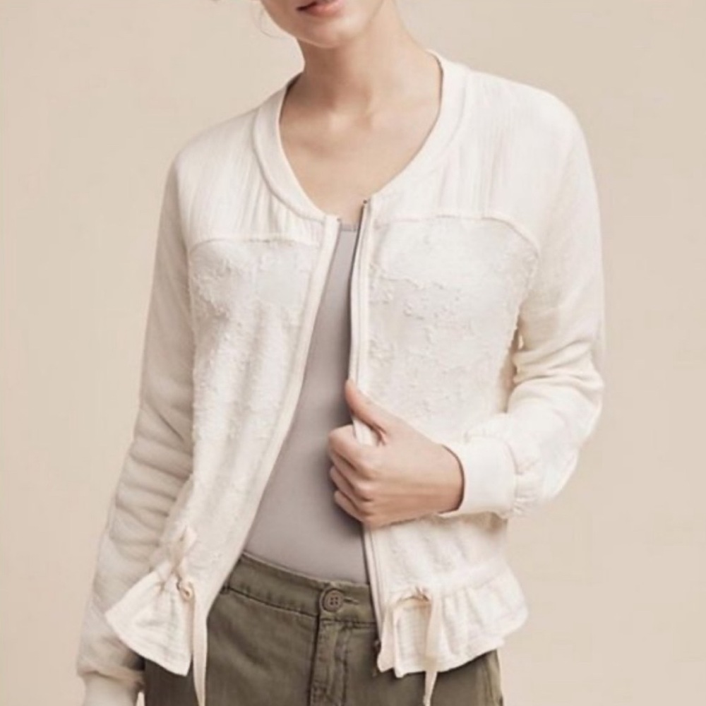 Anthropologie, Saturday Sunday SCENIC ROUTE BOMBER JACKET - EUC
